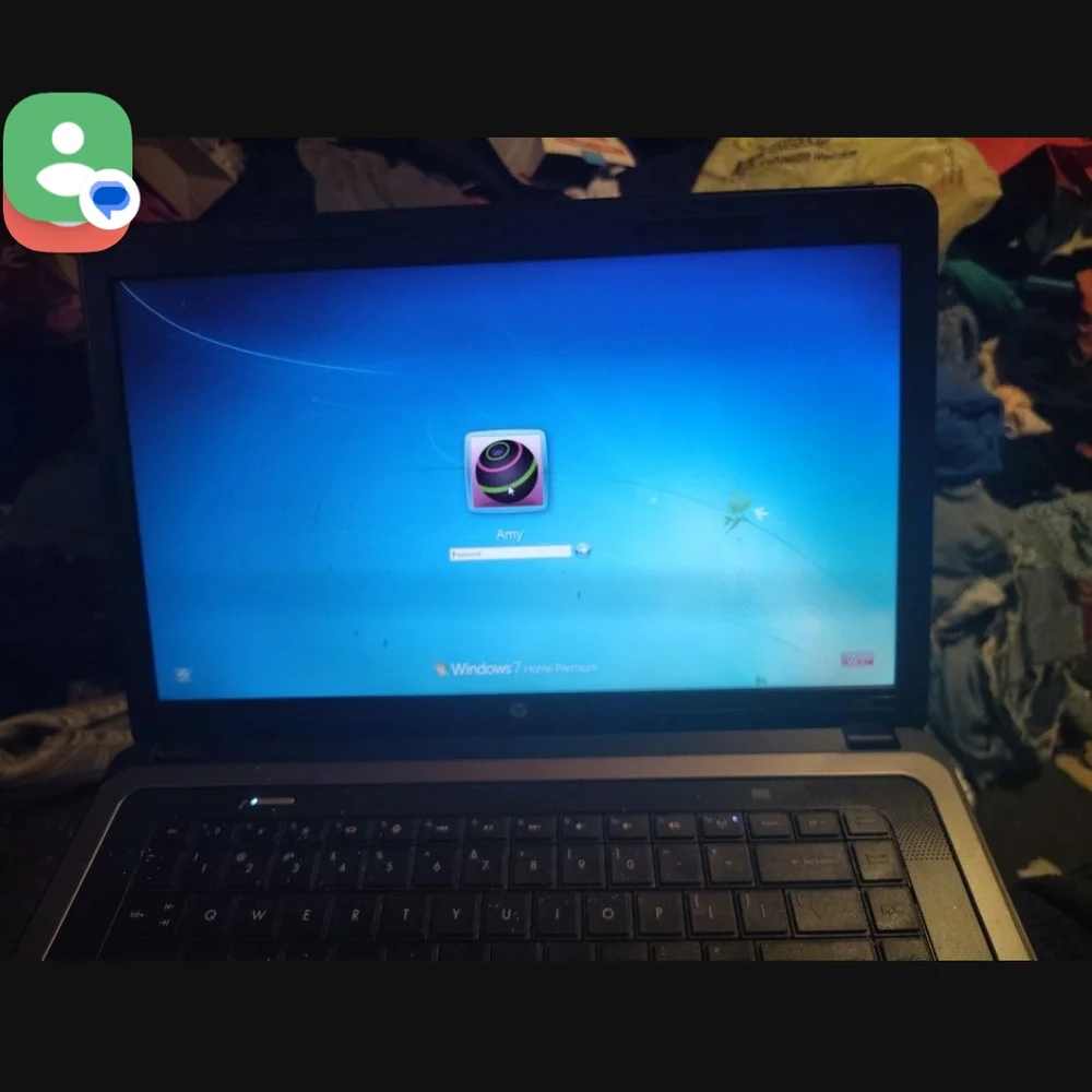 HP Silver and Black Laptop